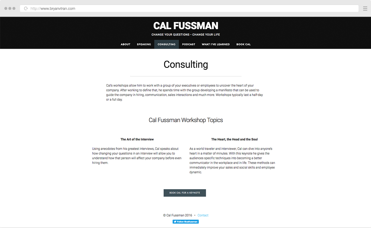 Consulting Page